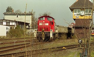 Auf der Bahnstrecke in Richtung Bremen würde neben Personenverkehr auch Güterverkehr rollen, wenn die Linie in Richtung Rahden wiederbelebt wird. - Joern Spreen-Ledebur
