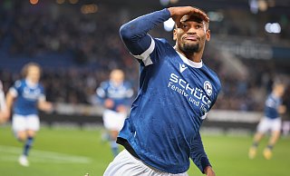 Isaiah Young brachte Arminia Bielefeld gegen Viktoria Köln auf die Siegerstraße. - Oliver Krato