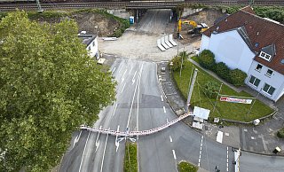 Ab dem 20. Oktober beginnen die Arbeiten an der Bahnbrücke Herforder Straße. Das hat auch Auswirkungen auf den Zugverkehr. - THORSTEN ULONSKA Ab dem 20. Oktober beginnen die Arbeiten an der Bahnbrücke Herforder Straße. Das hat auch Auswirkungen auf den Zugverkehr. - THORSTEN ULONSKA