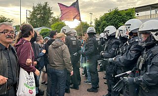 Die Demo geht zurück zum Bahnhof. - Christina Römer