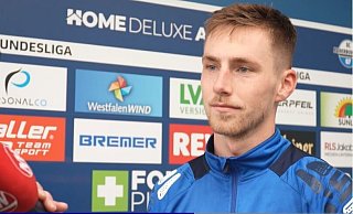 Tjark Scheller wechselte vor der Saison vom FC St. Pauli zum SC Paderborn 07 und hat sich direkt in der ersten Mannschaft etabliert. - Screenshot/Brightcove