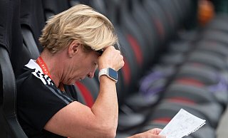 Es gibt auch Erleichterung darüber, dass das Dauerthema rund um Martina Voss-Tecklenburg beendet ist. - Sebastian Gollnow/dpa