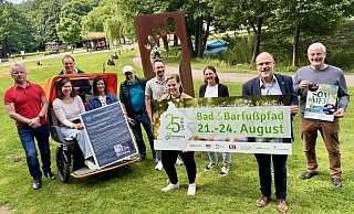 Die Vorfreude steigt bei den Organisatoren (v. l.) Christoph Trapp, Eva Beyerstedt, Gisbert Henkel, Annette Harlammert, Erhard Weitekamp, Fabian Grünsteidl, Angela Winkelmann, Jacqueline Hardt, Christian Carl und Peter Gödde. - Jens Reddeker