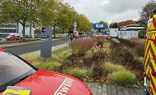 An der Uni Bielefeld hat es am Donnerstag gebrannt. - Gordon Majewski (Feuerwehr Bielefeld)
