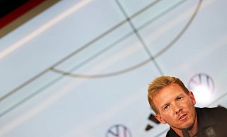 Bundestrainer Julian Nagelsmann kündigte an, dass Ilkay Gündogan Kapitän des DFB-Teams bleibt. - Jörg Halisch/dpa