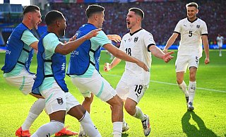 Großer Jubel in Berlin: Österreich besiegte die Niederlande und feiert den Gruppensieg. - Sebastian Christoph Gollnow/dpa