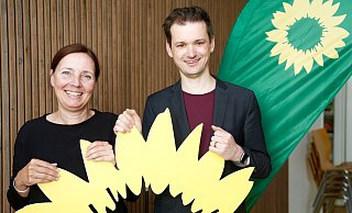 Romy Mamerow und Dominic Hallau kandidieren auf Platz eins und zwei der Ratsliste bei der Kommunalwahl am 14. September. - Peter Unger Romy Mamerow und Dominic Hallau kandidieren auf Platz eins und zwei der Ratsliste bei der Kommunalwahl am 14. September. - Peter Unger