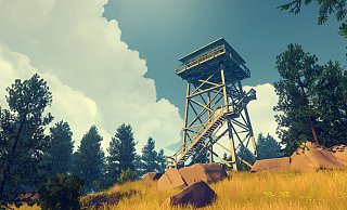 Ein einsamer Wachturm in den Shoshone Mountains: Schauplatz für das bewegende Abenteuer von „Firewatch“. - Campo Santo