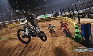 Dynamische Rennen in „Monster Energy Supercross 25“: Realistische Streckenbedingungen und beeindruckende Grafik bieten ein intensives Motocross-Erlebnis. - Milestone