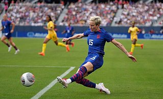 Megan Rapinoe beendet ihre Karriere mit dem Ende dieser Saison. - Erin Hooley/AP/dpa