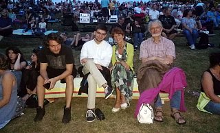Familie Haake beim Sommerkino auf der Aqua Magica - Sandra C. Siegemund