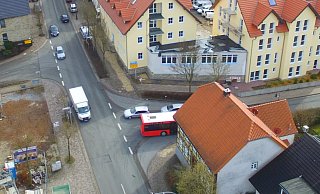 Mittendrin: Lichtenaus zentrale Kreuzung mit der Langen Straße sowie rechts der Husener Straße und links der Driburger Straße. - Jens Reddeker
