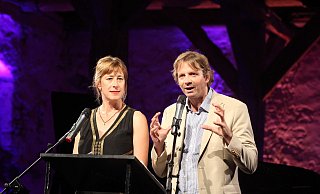 Positives Saisonfazit: Künstlerische Leiterin Helene Grass und Dramaturg Albrecht Simons von Bockum Dolffs. - Burkhard Battran