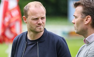 Sebastian Lange (links), Geschäftsführer-Sport, spricht im Interview über die Herausforderungen und Chancen des SC Paderborn 07 auf dem Transfermarkt. - Oliver Krato