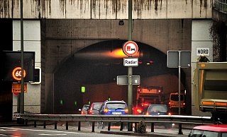Der Ostwestfalendamm-Tunnel war gesperrt. - Archivfoto: Andreas Frücht