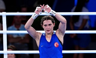 Die türkische Boxerin Yildiz kritisiert den Olympia-Start von Imane Khelif Khelif und Lin Yu-ting. - Peter Byrne/PA Wire/dpa