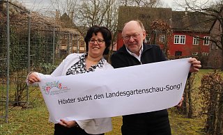 Claudia Koch und Heinrich Sperling, die beiden Geschäftsführer der Landesgartenschau Höxter 2023 gGmbH, sind auf Talentsuche. - Sebastian Beeg
