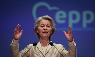 «EVP steht für Europa, für ein starkes, sicheres, friedliches, wohlhabendes, demokratisches und geeintes Europa»: Ursula von der Leyen. - Vadim Ghirda/AP/dpa