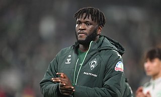 Victor Boniface bei Werder Bremen. - Carmen Jaspersen/dpa