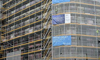 Der Hochbau hat sich im August erholt. Die Unternehmen sammelten mehr Aufträge ein. - Malin Wunderlich/dpa