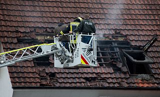 Ein Mann stirbt bei dem Wohnungsbrand in Hiddenhausen. - Noah Wedel