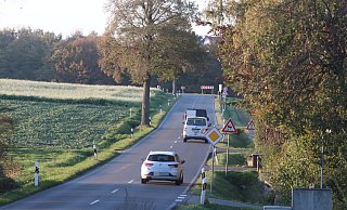 In Richtung Königstraße dürfen Autofahrer auf der Häger Straße bis kurz vor der Kurve ordentlich Gas geben. - Susanne Barth
