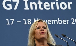Nancy Faeser: «Wir werden die Zusammenarbeit beim Aufspüren von Desinformationsnetzwerken vorantreiben.» - Arne Dedert/dpa
