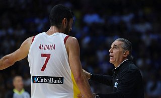 Spaniens Basketball und Trainer Sergio Scariolo - Sakis Savvides/AP/dpa