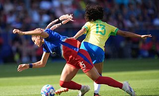 Brasilien und die USA lieferten sich einen engen Schlagabtausch. - Marcus Brandt/dpa
