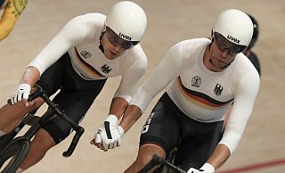 Roger Kluge und Theo Reinhardt verfehlten die ersehnte Olympia-Medaille. - Thibault Camus/AP