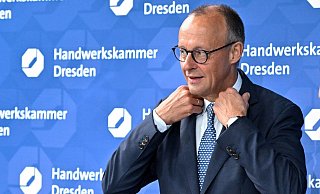 Merz hatte vor rund zwei Wochen mit einer Äußerung zur Migrationspolitik der Bundesregierung eine Debatte ausgelöst. - Matthias Rietschel/Reuters/Pool/dpa