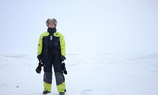 Zwischen Polarromantik und Klimadrama: Die Gütersloherin Lena Cardinahl hat an einer Schiffsexpedition in der Arktis teilgenommen. - Privat