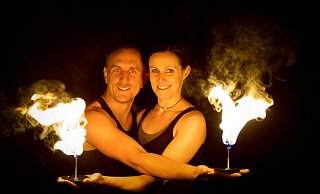 Feuerflut tritt auf der Aqua Magica auf. - Feuerflut