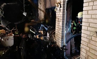 Die Feuerwehr Altenbeken hatte den Brand schnell unter Kontrolle. - Feuerwehr Altenbeken
