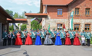 Vor einem Jahr konnte das Königspaar mit dem Hofstaat noch die Ehrengäste und Jubilare empfangen.  - Nutzung nur mit Zustimmung JGEOSR