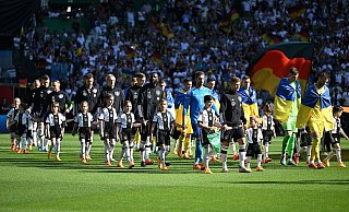 Die deutsche Fußball-Nationalmannschaft wird kurz vor der EM unter anderem auf die Ukraine treffen. - Federico Gambarini/dpa