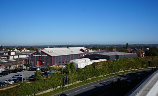 Die Gebäude von Hiro Lift (Hillenkötter und Ronsiek) stehen zwischen Ostwestfalendamm und Meller Straße. - Peter Unger