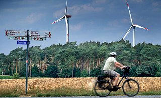 Windräder im Rhedaer Forst: Der neu zusammengesetzte Klimabeirat dürfte ambitionierte Ziele verfolgen. - Andreas Frücht