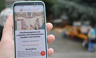 Push-Nachricht: Die Shopping-App informiert über das Libori-Kulturprogramm. - Svenja Ludwig