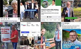 Die Social-Media-Auftritte der Parteien sind unterschiedlich, mal gibt es einen Account mit eigenen Videos, mal wird nur der Account des kreisverbandes genutzt. Trotzdem sind alle Parteien bei den sozialen Medien vertreten. - Felix Eisele