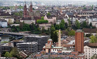 Basel hat im Rennen um die Austragung des ESC 2025 die Nase vor Genf. (Archivbild) - Georgios Kefalas/Keystone/dpa