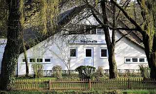 Die Stadthalle wird saniert und teilweise neu gebaut. - David Schellenberg