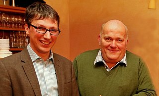Im Jahr 2020 war das Verhältnis zwischen Bürgermeister Martin Hoffmann (l.) und Andreas Brinkmann noch gut. Das hat sich geändert. - Knut Dinter