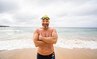 André Wiersig, Extremschwimmer aus Paderborn, wird in diesem Jahr mit dem Pader-Pfau geehrt. - Dennis Daletzki (NW-Archiv)