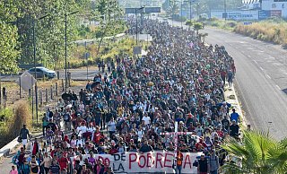 Migranten verlassen Tapachula. - Edgar Hernandez Clemente/AP/dpa