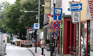 Hagenbruchstraße: Sackgasse, Fahrradstraße und Durchfahrtverbot. - Wolfgang Rudolf