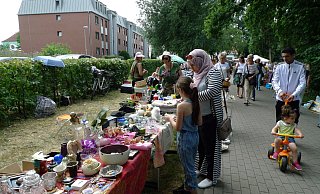 Gut besucht: der Flohmarkt erfreut sich großer Beliebtheit. - Loni Maoro