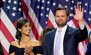 Usha Vance ist die Frau von Trumps Vizepräsident J.D. Vance. (Archivbild) - Alex Brandon/AP/dpa
