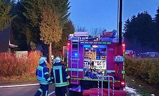 Bei diesem Einsatz handelte es sich bereits um den dritten Feuerwehreinsatz im Stadtgebiet an diesem Nachmittag. - Feuerwehr Bad Wünnenberg