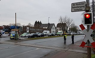 Die Polizei regelte den Verkehr. - Matthias Gans